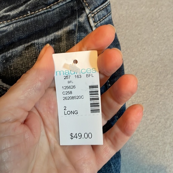 Silver Jeans Womens 2 Long The Curvy Mid Skinny Stretch Denim NEW - Picture 13 of 15